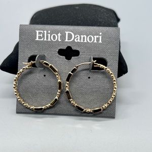 Eliot  Danori Gold Plated Crystal Hoop Earrings